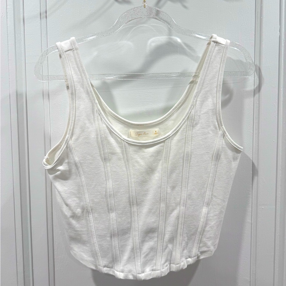 Sugar Rain, Size Medium, cropped corset tank top.
